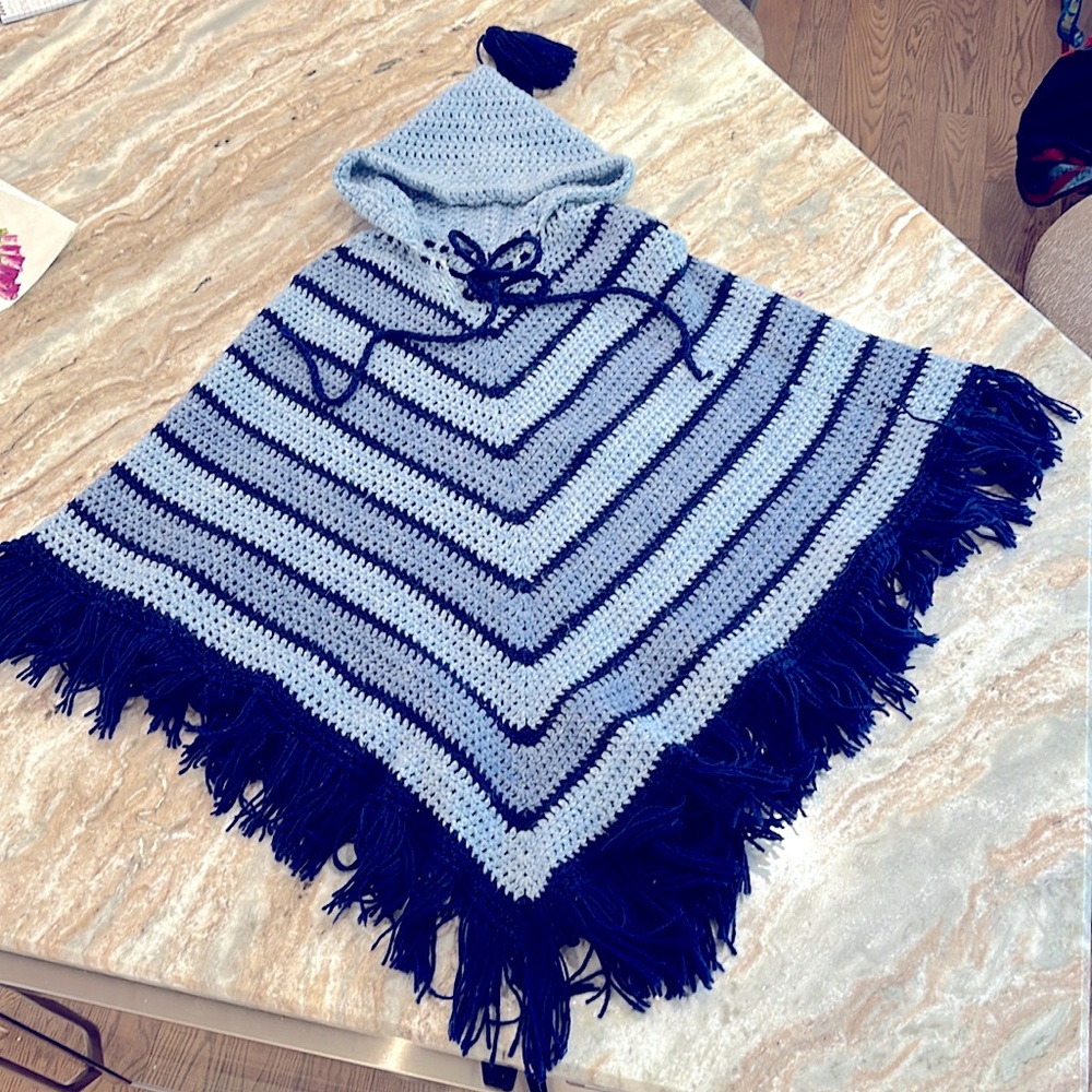 70's Crochet Poncho
